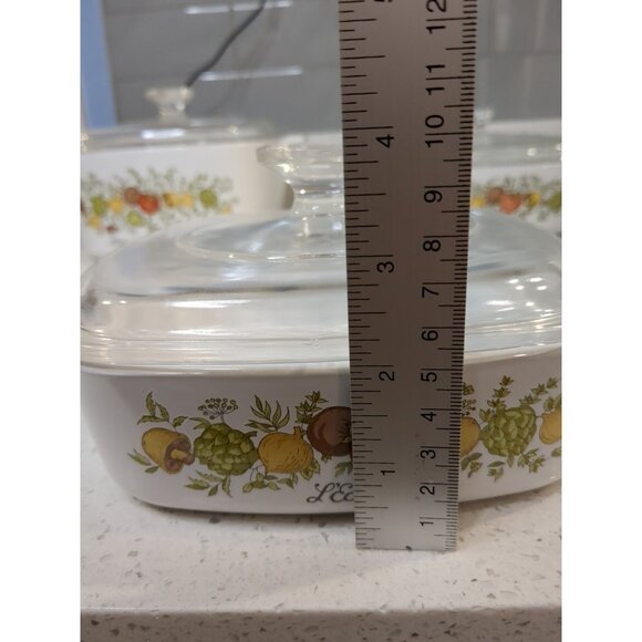 Vintage Corning Ware Spice Of Life L’Echalote A-1-B 1Qt Dish w/ Lid - Picture 14 of 14